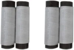 2 Piece Elastic Thread, Elastic Invisible Knitting-in Yarn 200m for Cuffs, Collars, Waists,Total Length 400m