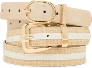 Anne Klein Women's Classic 2 for 1 Pant Belt