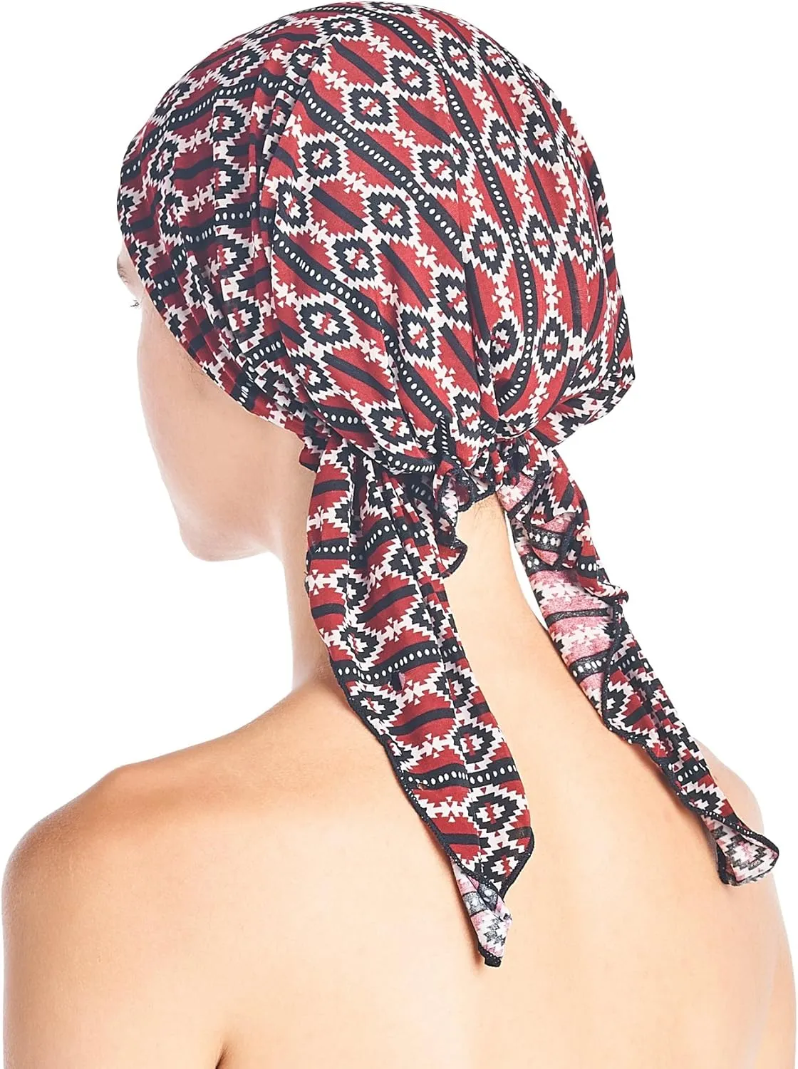 Ashford & Brooks Pre Tied Bandana Turban Chemo Head Scarf Sleep Hair Cover Hat