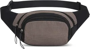 Ausion Fanny Pack Waist Bag for Men&Women Adjustable Belt Hip Bum Bag Fashion Water Resistant Hiking Waist Bag for Traveling Casual Running Hiking Cycling