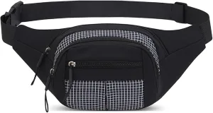 Ausion Fanny Pack Waist Bag for Men&Women Adjustable Belt Hip Bum Bag Fashion Water Resistant Hiking Waist Bag for Traveling Casual Running Hiking Cycling