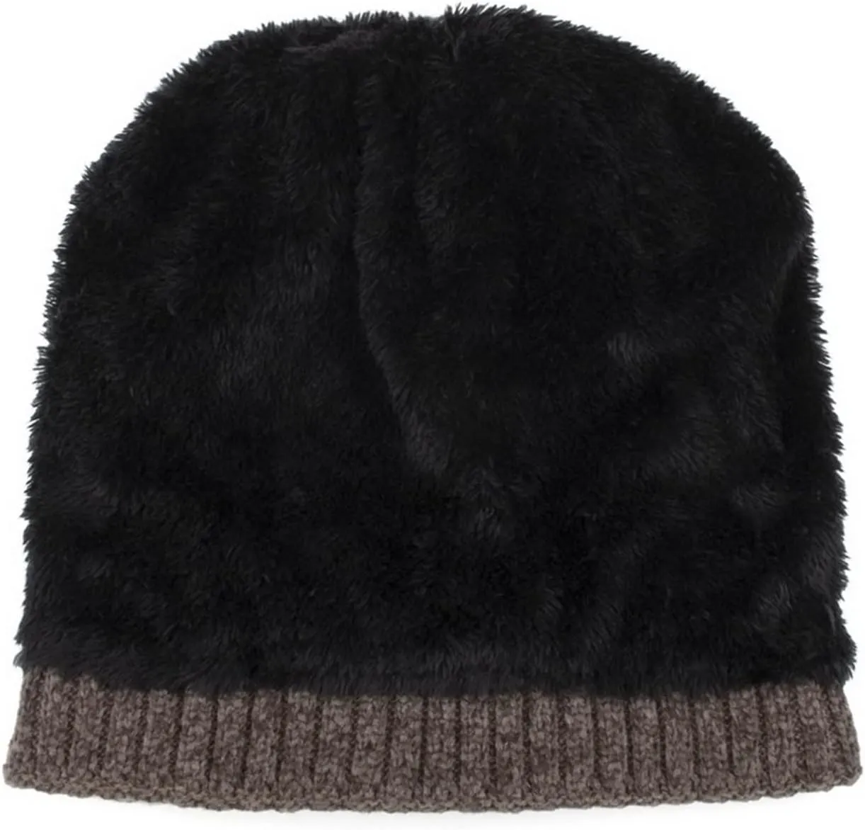 Beanie for Men Women Soft Stretch Cable Knit Beanies Ribbed Skull Cap Cuff Beanie Knitted Soft Warm Winter Hat