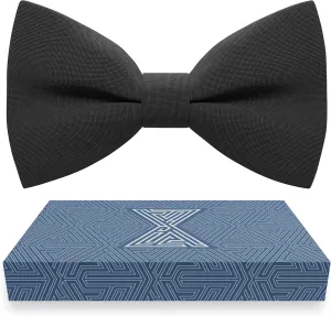 Bow Tie House Mens Bowties Pre-tied Shape Clip on Bowtie Solid Men Formal Wear for kids, baby boys, toddler any age bow ties