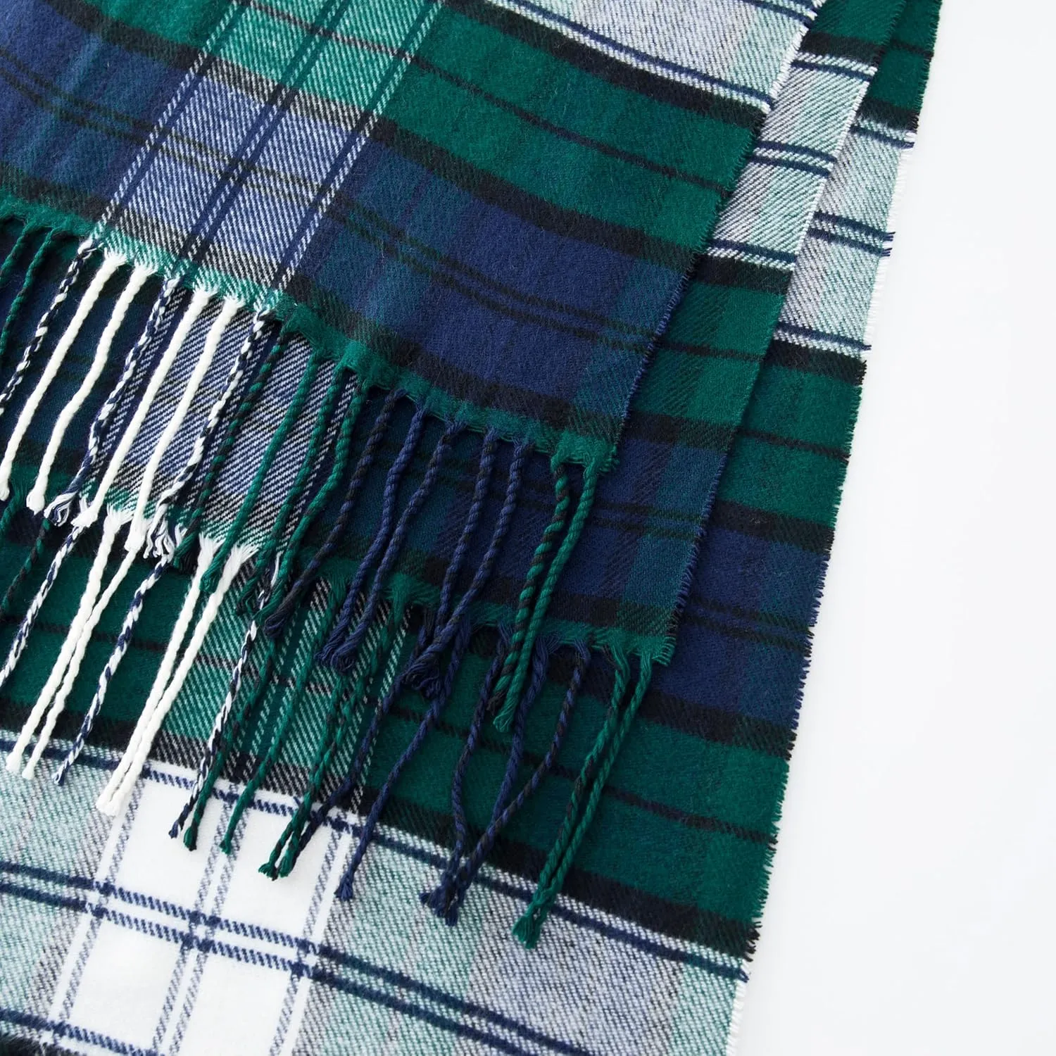 CALVIN & OLIVIA Women's Fall Winter Scarf Thick Classic Plaid Scarf Wrap Warmth Soft Oversized Cashmere Feel Scarves