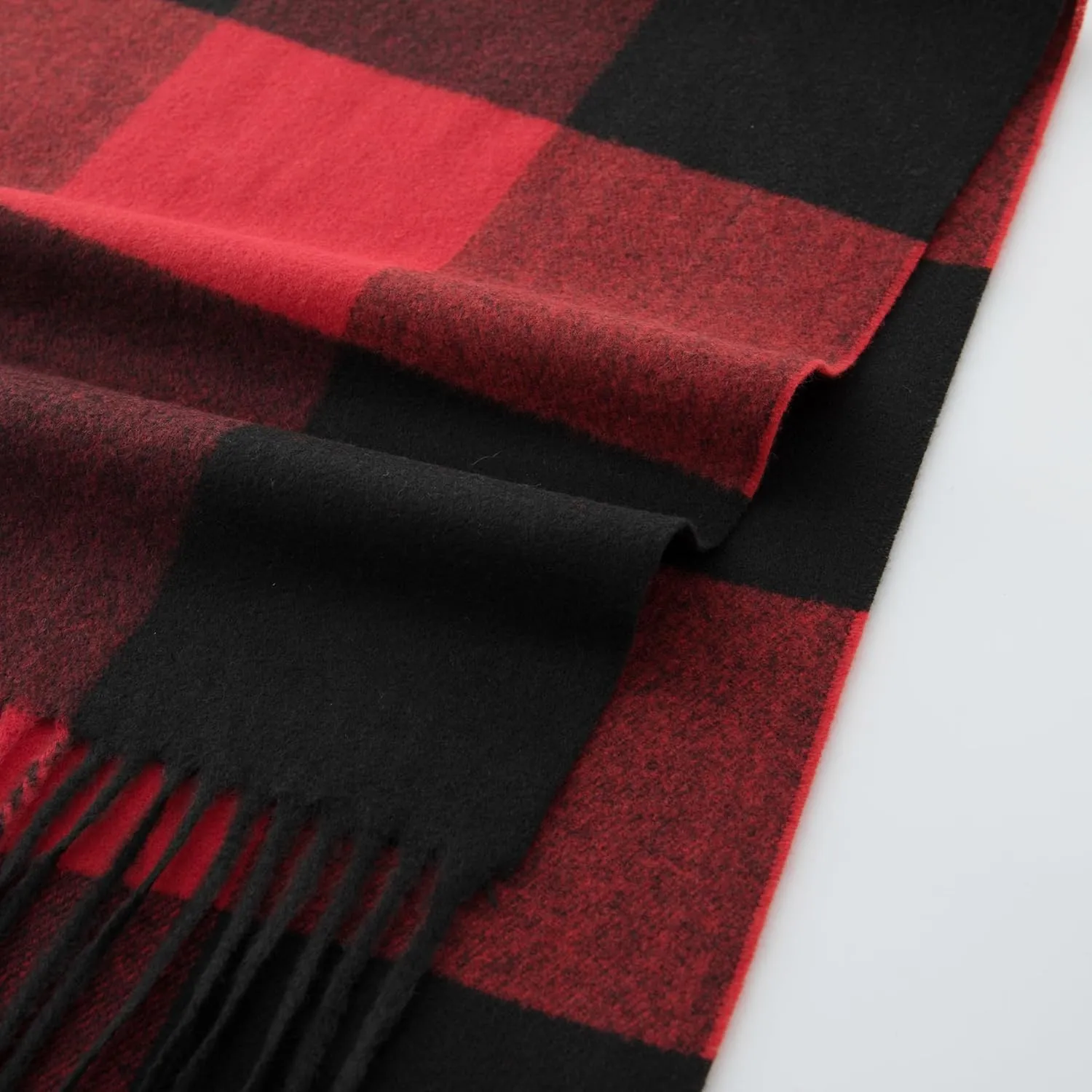 CALVIN & OLIVIA Women's Fall Winter Scarf Thick Classic Plaid Scarf Wrap Warmth Soft Oversized Cashmere Feel Scarves