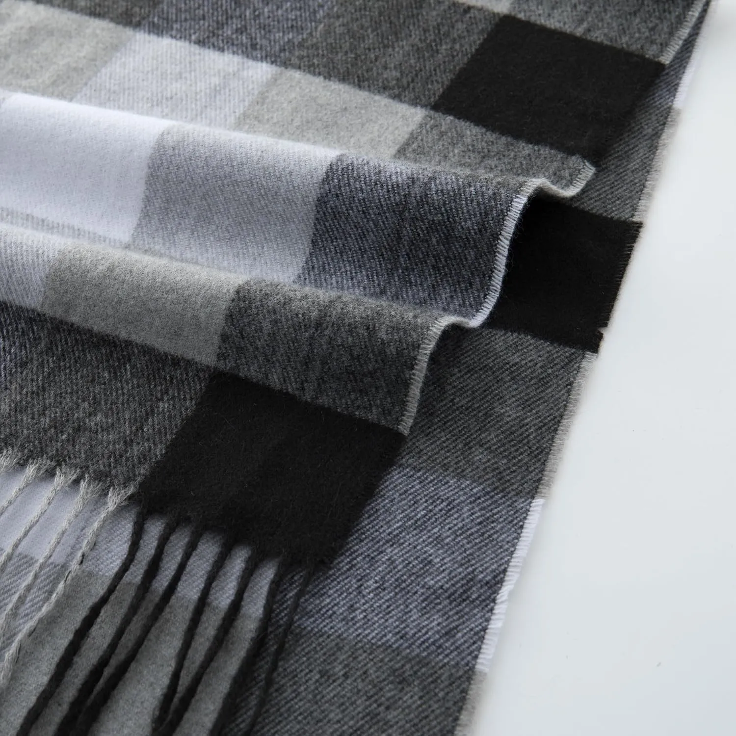 CALVIN & OLIVIA Women's Fall Winter Scarf Thick Classic Plaid Scarf Wrap Warmth Soft Oversized Cashmere Feel Scarves
