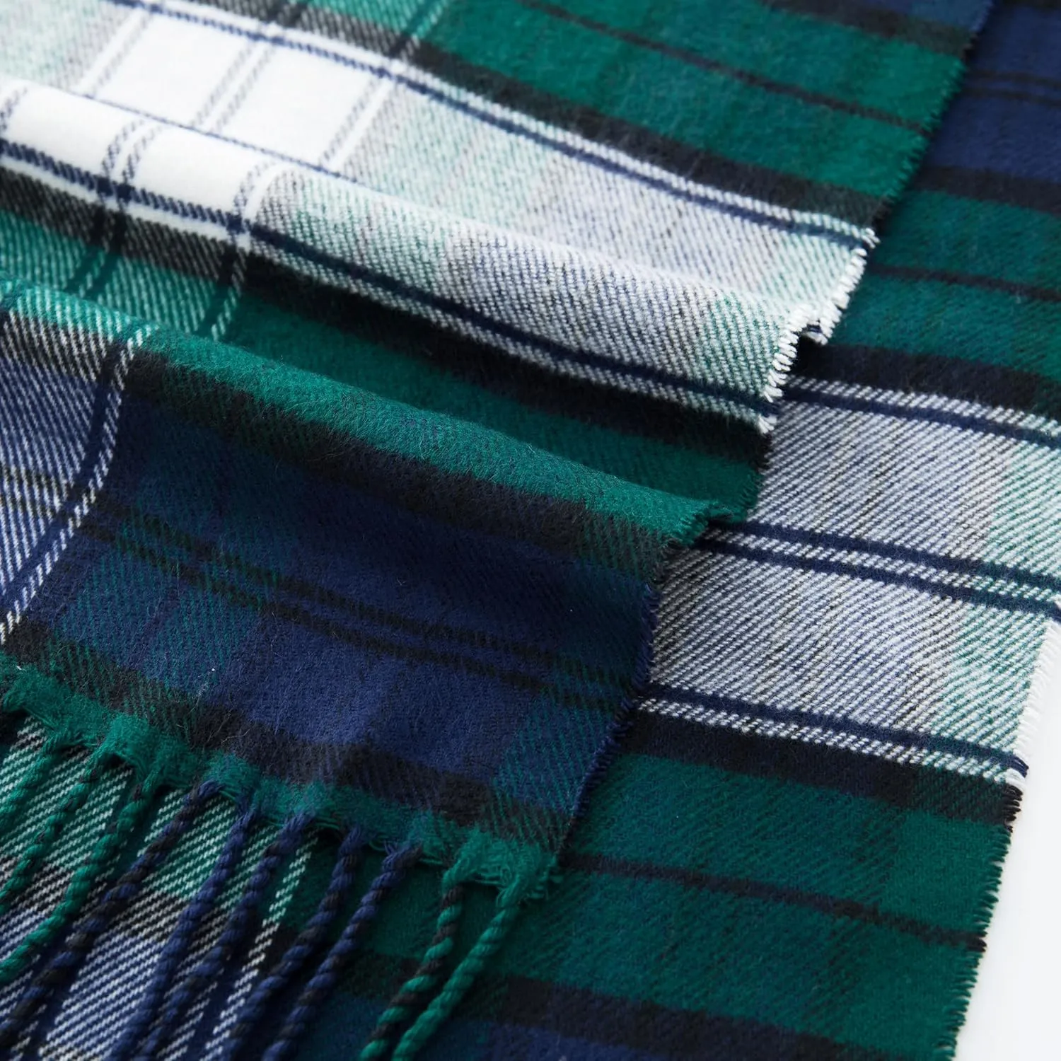 CALVIN & OLIVIA Women's Fall Winter Scarf Thick Classic Plaid Scarf Wrap Warmth Soft Oversized Cashmere Feel Scarves