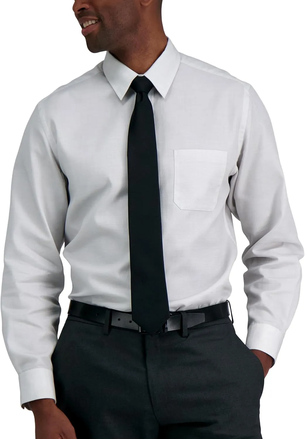 Calvin Klein Mens Black Solid and Pattern Neckties  Standard and Extra Long Sizes