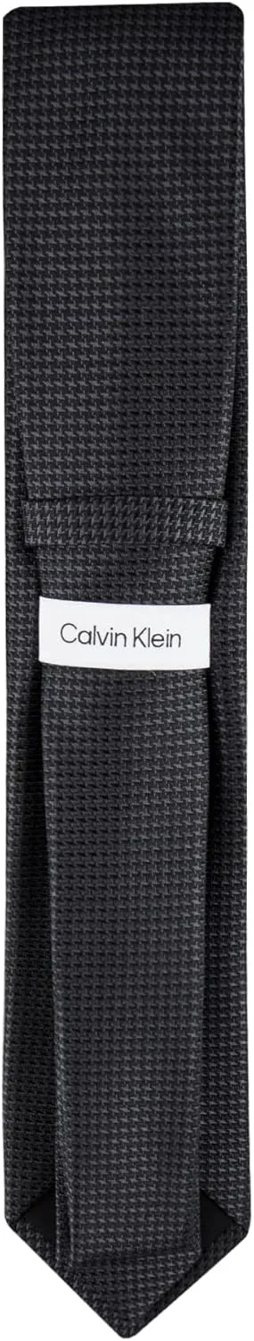 Calvin Klein Mens Black Solid and Pattern Neckties  Standard and Extra Long Sizes