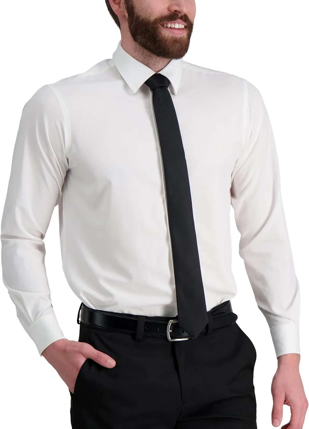 Calvin Klein Mens Black Solid and Pattern Neckties  Standard and Extra Long Sizes
