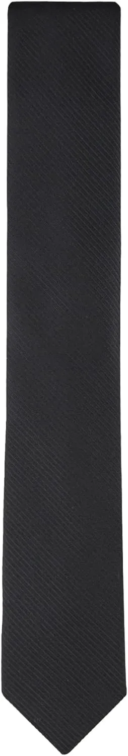 Calvin Klein Mens Black Solid and Pattern Neckties  Standard and Extra Long Sizes