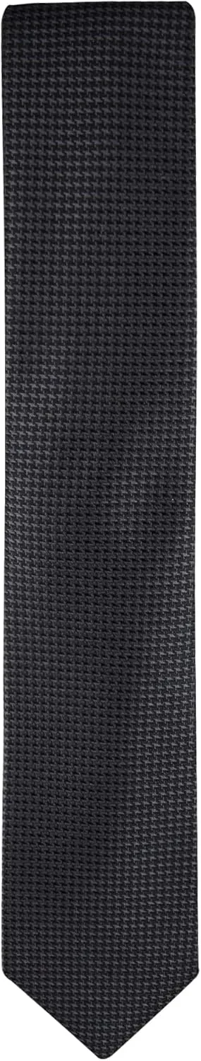 Calvin Klein Mens Black Solid and Pattern Neckties  Standard and Extra Long Sizes