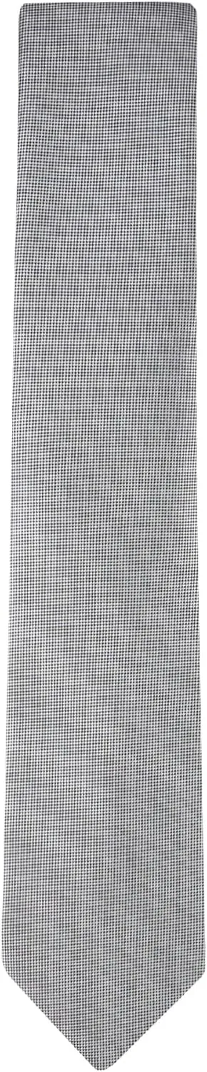 Calvin Klein Men's Silver Spun Solid Necktie (Standard and Extra Long Sizes)