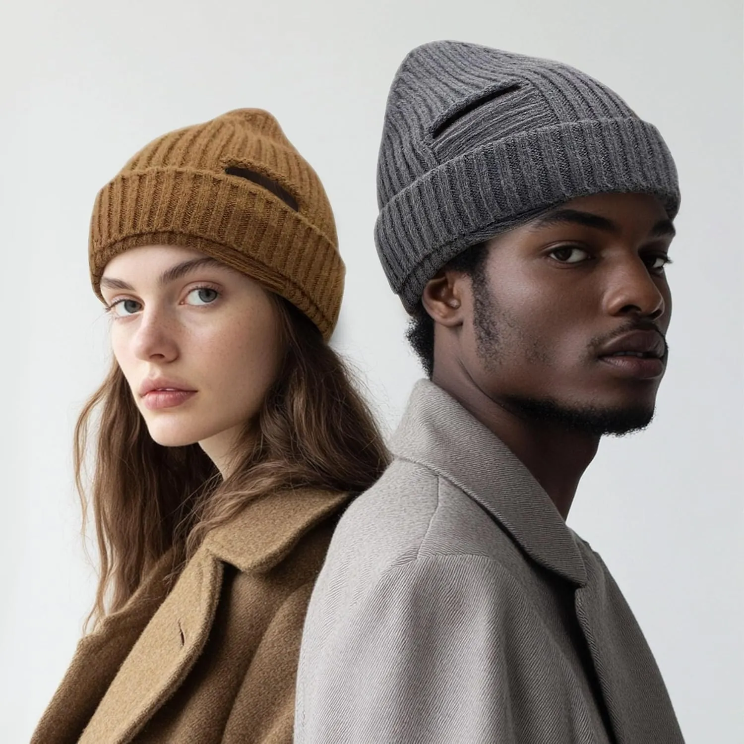 CLAPE Winter Beanie Hats for Men Women Cute Plain Stocking Cuffed Cap Warm and Durable Stylish Toboggan Skull Caps
