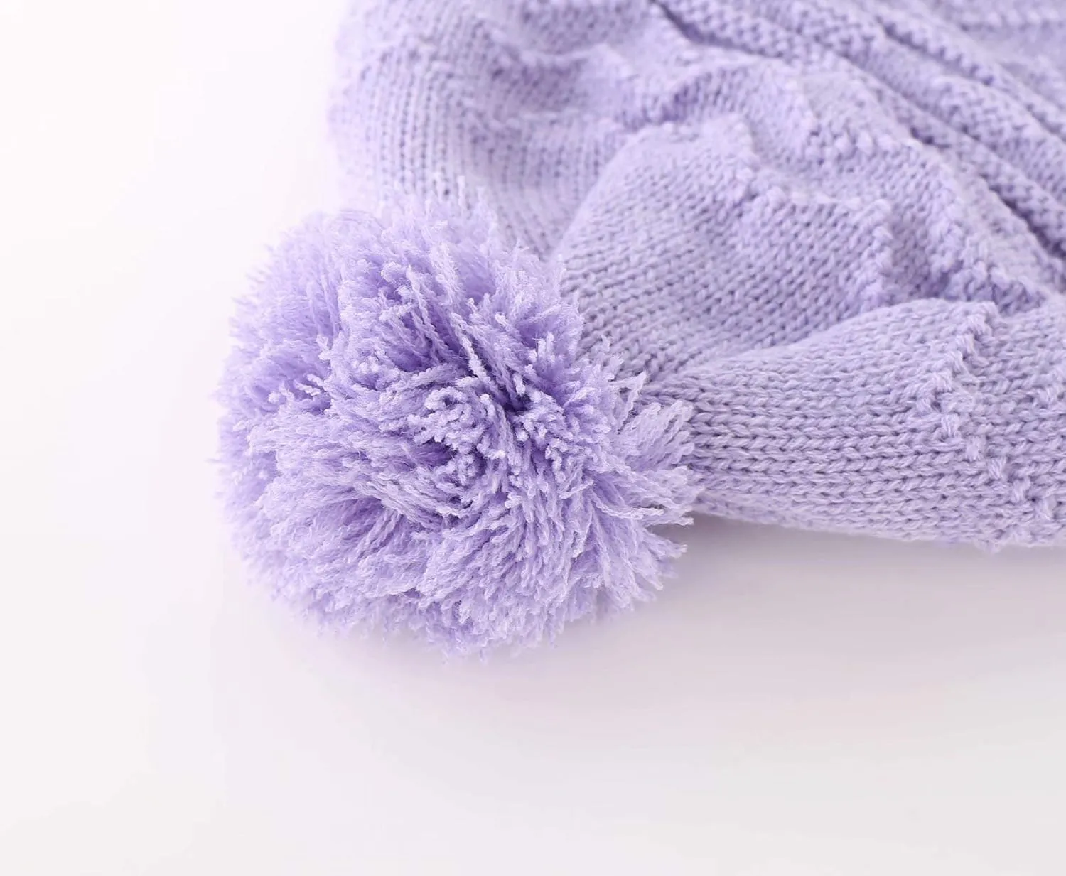 Connectyle Toddler Boys Girls Beanie Hat Fleece Lined Knit Kids Hat with Ear Flaps Warm Winter Hat Acrylic Watch Hat