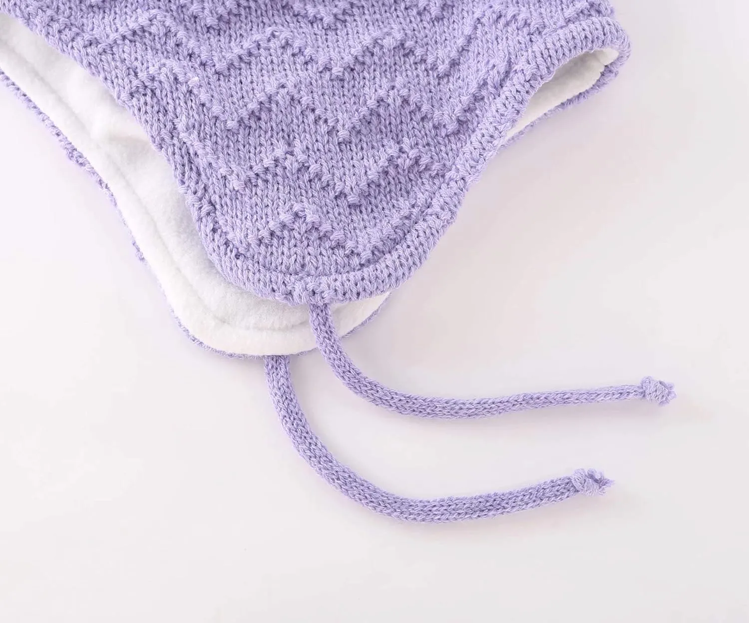Connectyle Toddler Boys Girls Beanie Hat Fleece Lined Knit Kids Hat with Ear Flaps Warm Winter Hat Acrylic Watch Hat