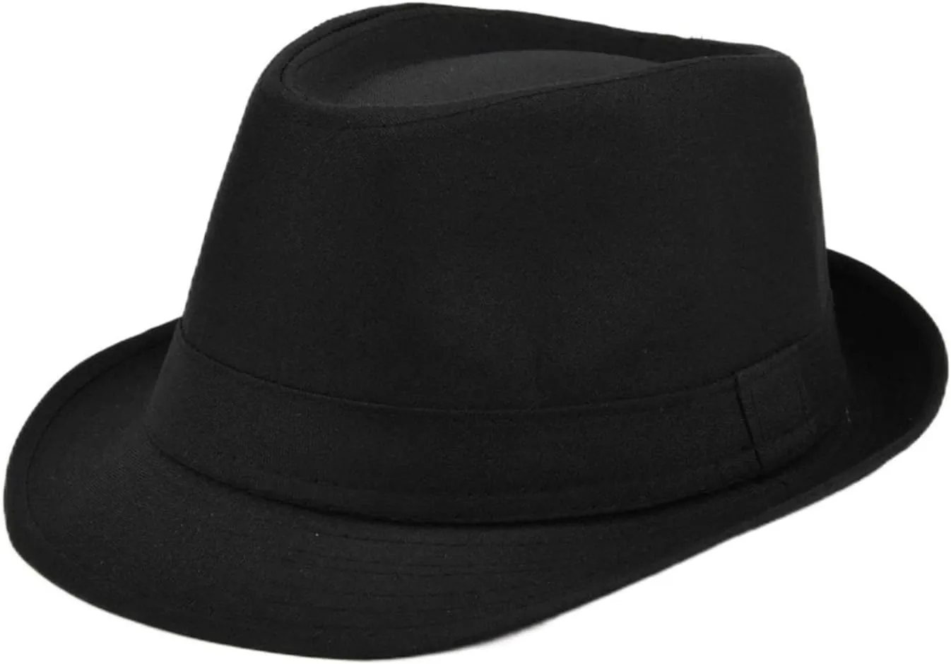 Cowboy Felt Small Brim Hat Britain Style Gentleman Hat Fedora Felt Christmas Cosplay Hat Casual Accessories, As the Picture Shows