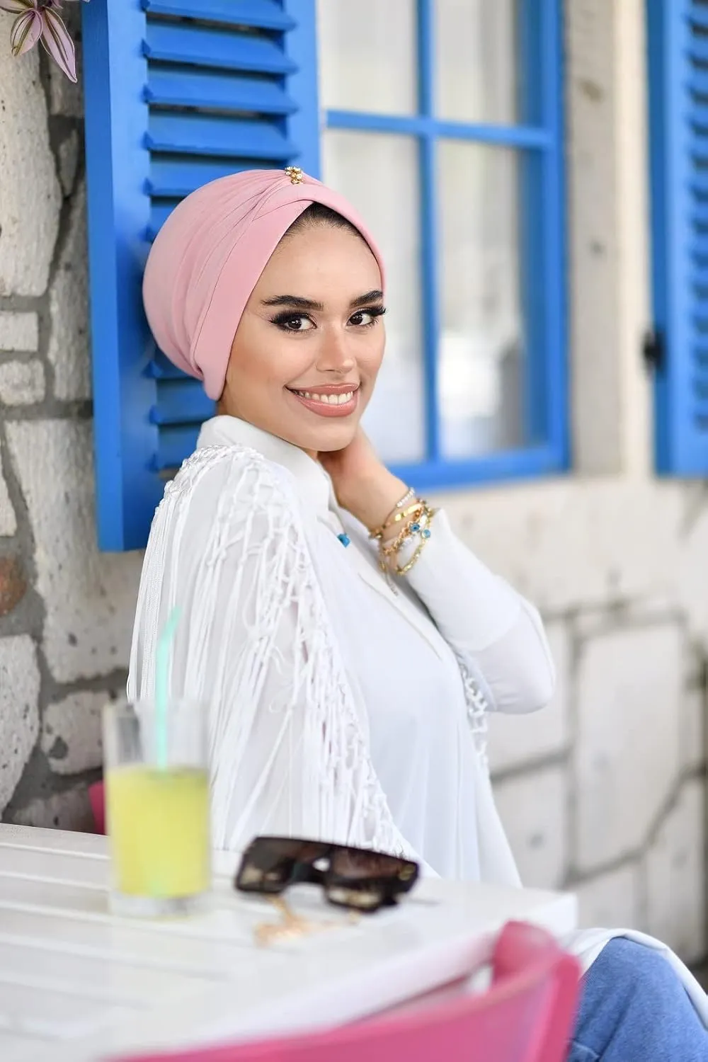 Cross Turban for Women - Hair Wraps and Head Wraps - Hijab Undercap and Instant Caps