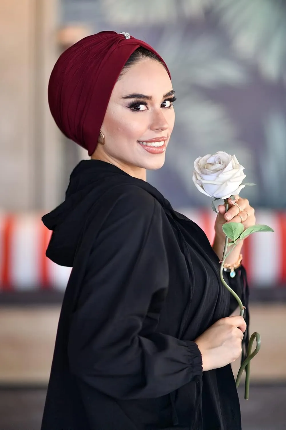 Cross Turban for Women - Hair Wraps and Head Wraps - Hijab Undercap and Instant Caps