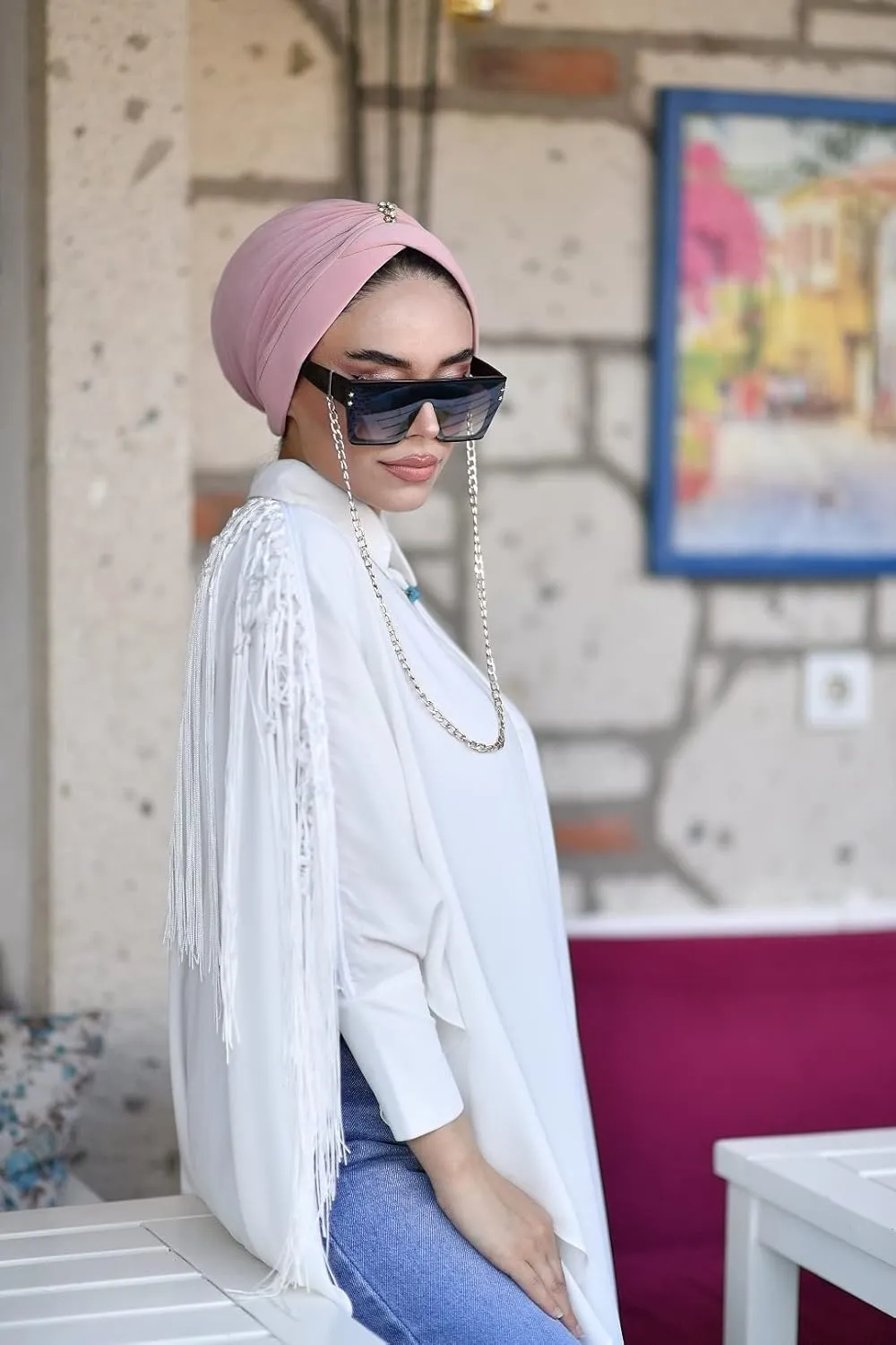 Cross Turban for Women - Hair Wraps and Head Wraps - Hijab Undercap and Instant Caps