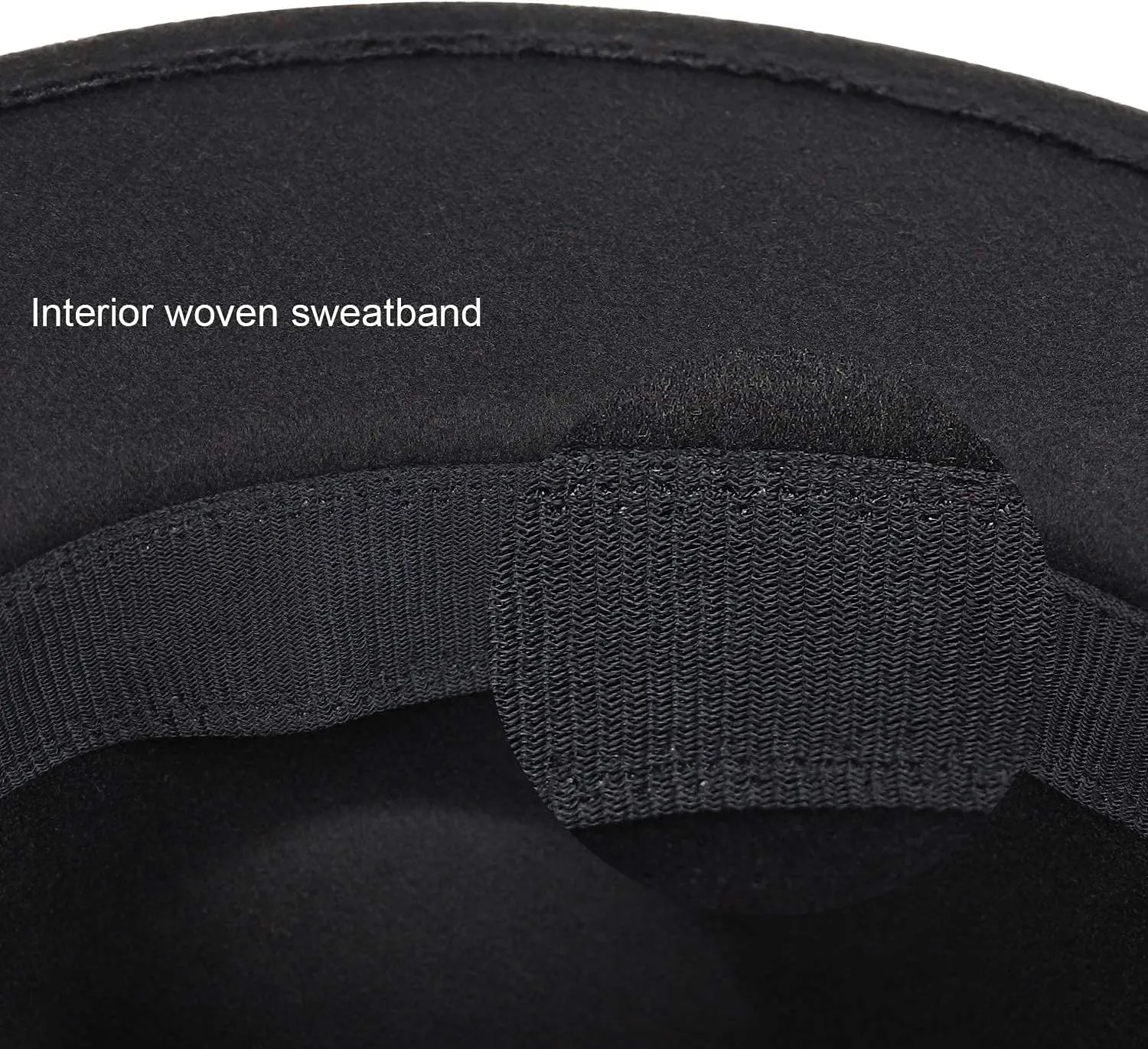 DRESHOW Women Classic Felt Fedora Wide Brim Floppy with Belt Buckle Panama Hat