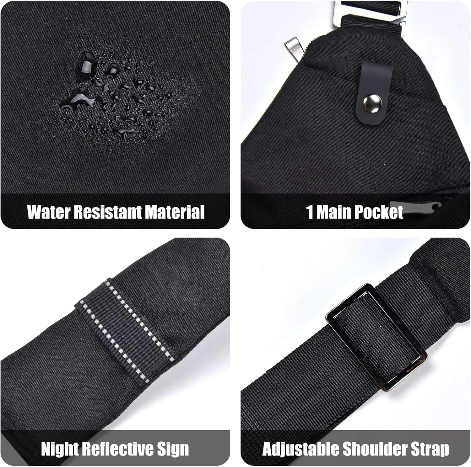 Fibrdoo Anti Theft Crossbody Bag for Women Men, Travel Purse Anti Theft Crossbody Sling Bag Shoulder Bag for Casual