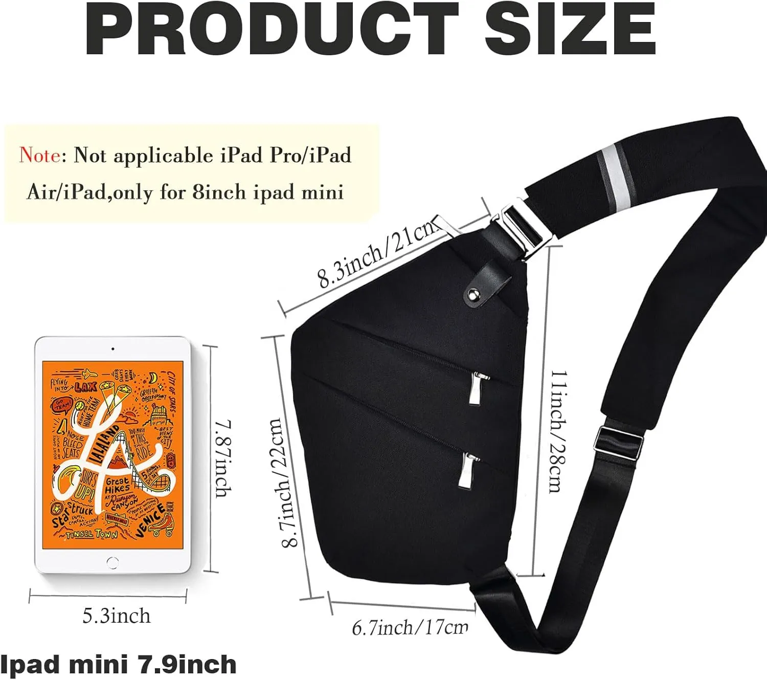 Fibrdoo Anti Theft Crossbody Bag for Women Men, Travel Purse Anti Theft Crossbody Sling Bag Shoulder Bag for Casual