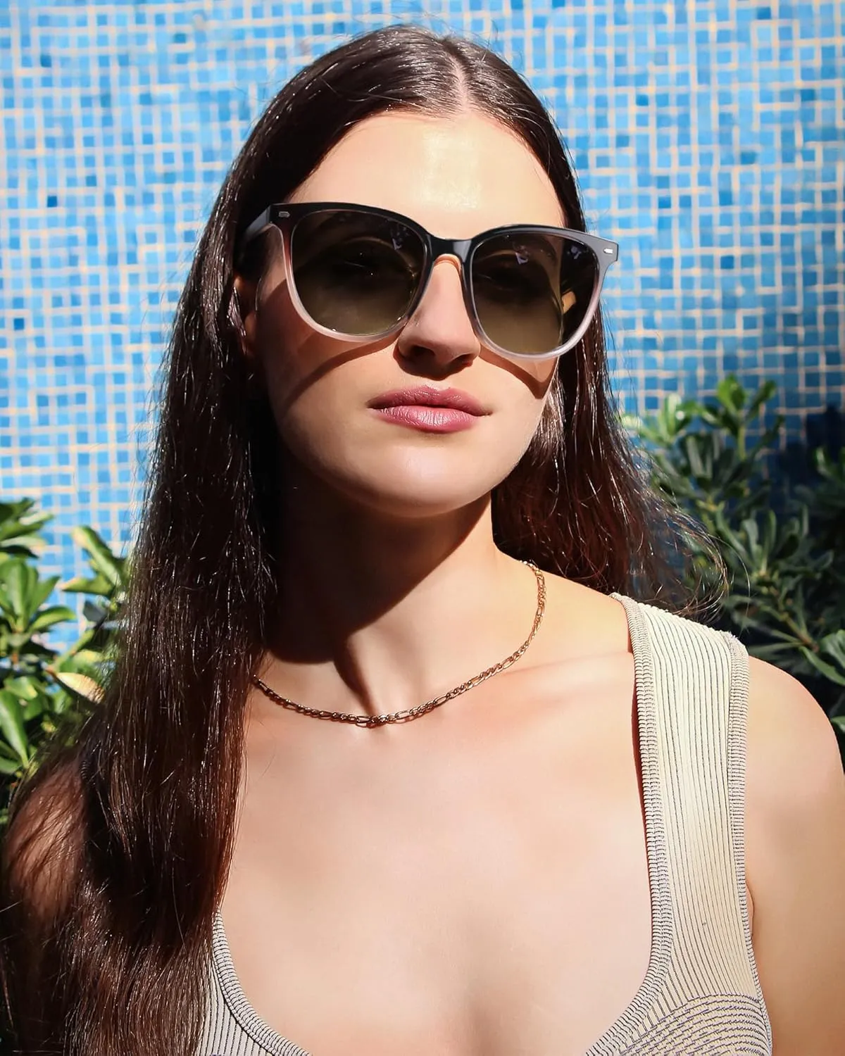 FIMILU 2 Packs Sunglasses for Women Polarized UV400 Protection Lens Big Frame Fashion Glasses Trendy Stylish Shade