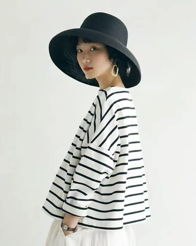 Floppy Wide Brim Summer Beach Straw Hat UPF Straw Sun Hat for Women Girl