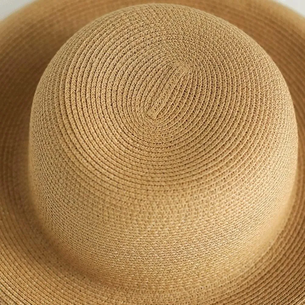 Floppy Wide Brim Summer Beach Straw Hat UPF Straw Sun Hat for Women Girl