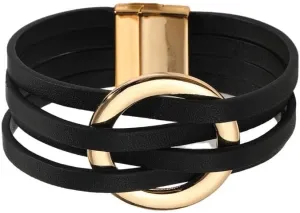 Fuqimanman2020 Circle Charm Leather Wrap Bracelet Boho Handmade Layered Cuff Bracelets for Women Teen Bohemian Multi Strand Bangle Bracelets Holiday Jewelry