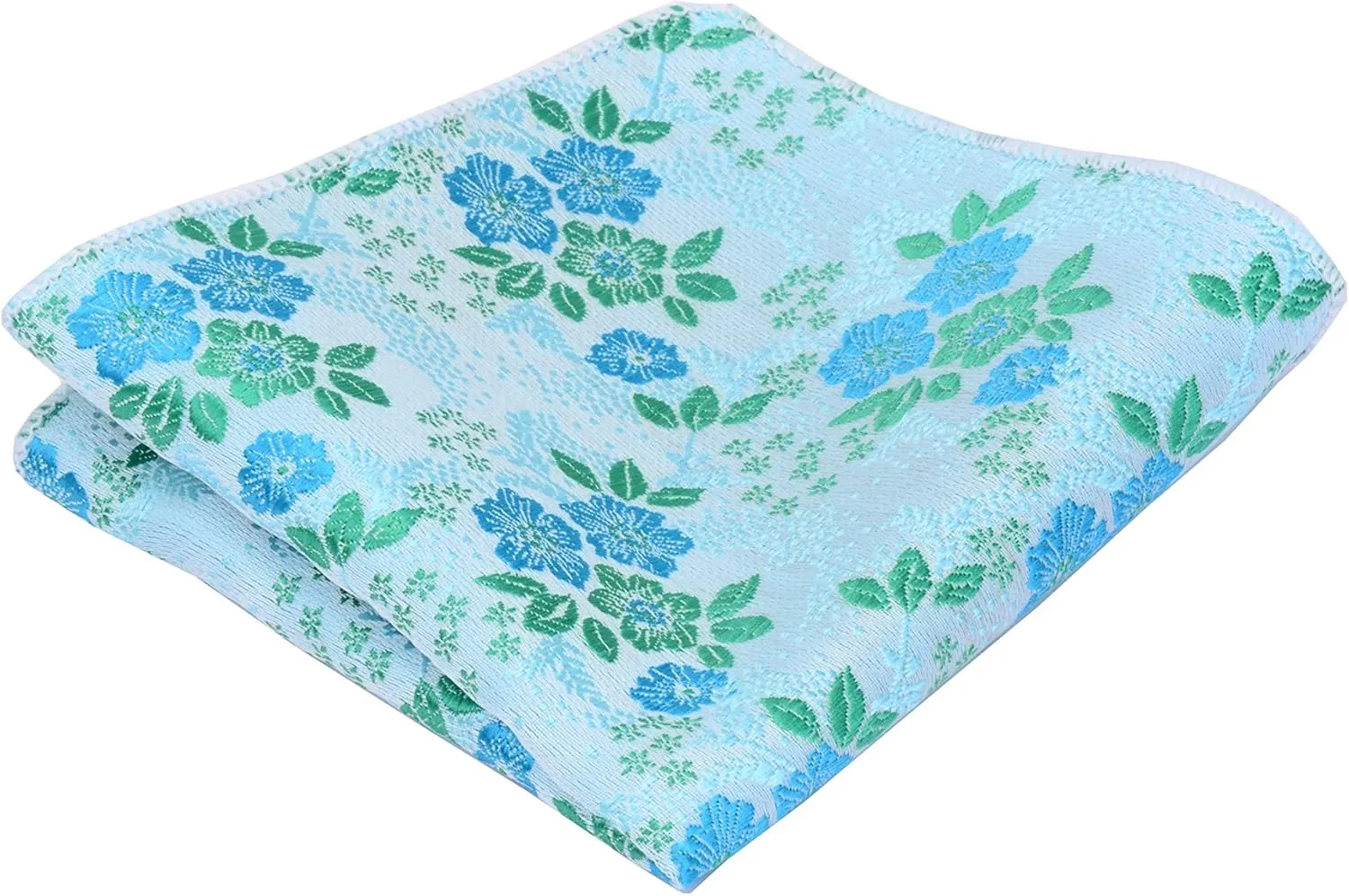 GUSLESON Mens Floral Bowtie Self Tie Bow Tie & Pocket Square Set
