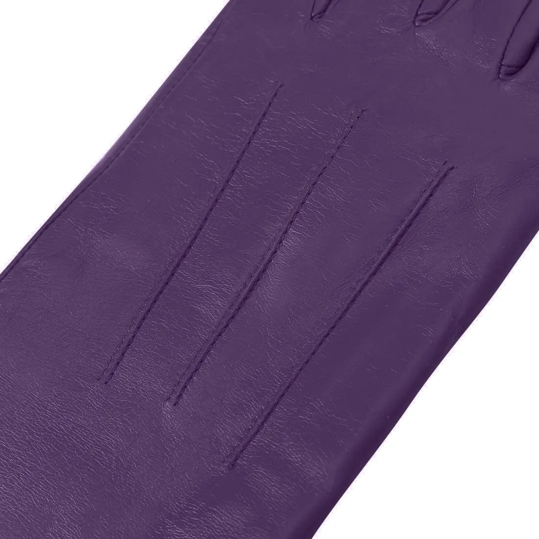 Harssidanzar Womens Winter Warm Cashmere Lining Touchscreen Texting Warm Driving Lambskin Leather Gloves GL017