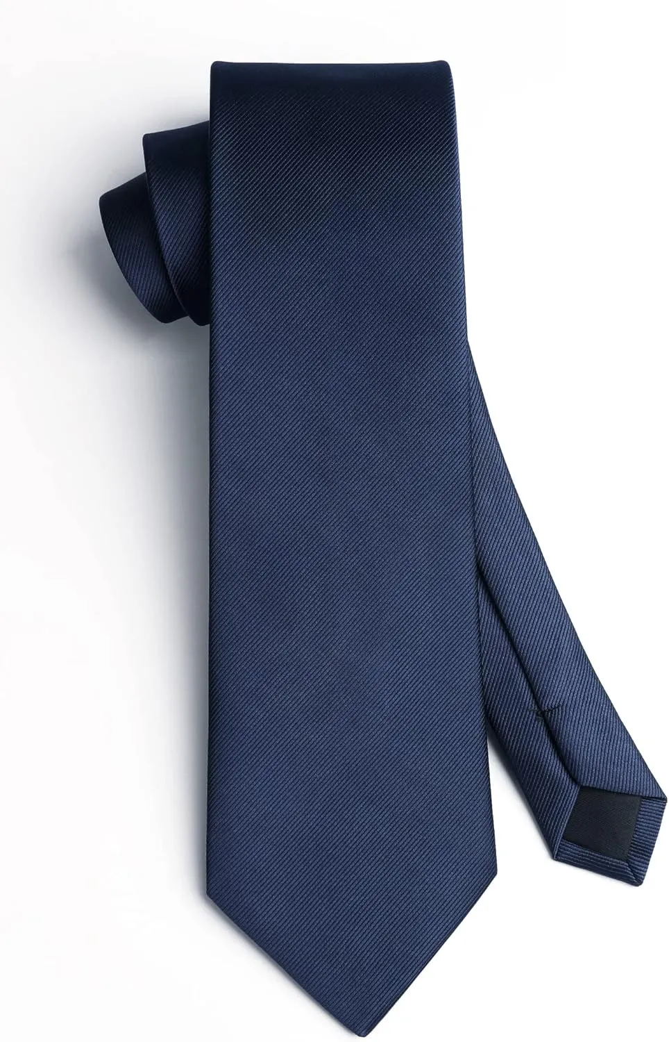 HISDERN Mens Ties Solid Color Ties for Men Formal Necktie with Pocket Square Set Satin Silk Neck Tie Handkerchiefs Set