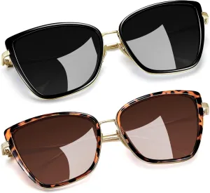 Joopin Oversized Cateye Sunglasses for Women Fashion Cat Eye Sun Glasses UV Protection Ladies Shades Sunnies