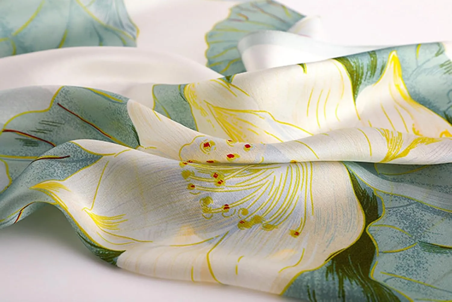 K-Elewon Silk Scarf Head scarf Fashion Scarves Long Lightweight Sunscreen Shawls for Women