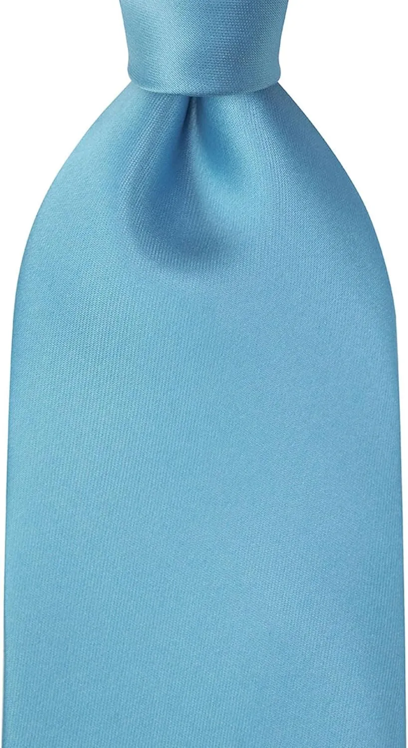 KissTies 63'' XL Tie Mens Extra Long Solid Satin Necktie For Big And Tall Men