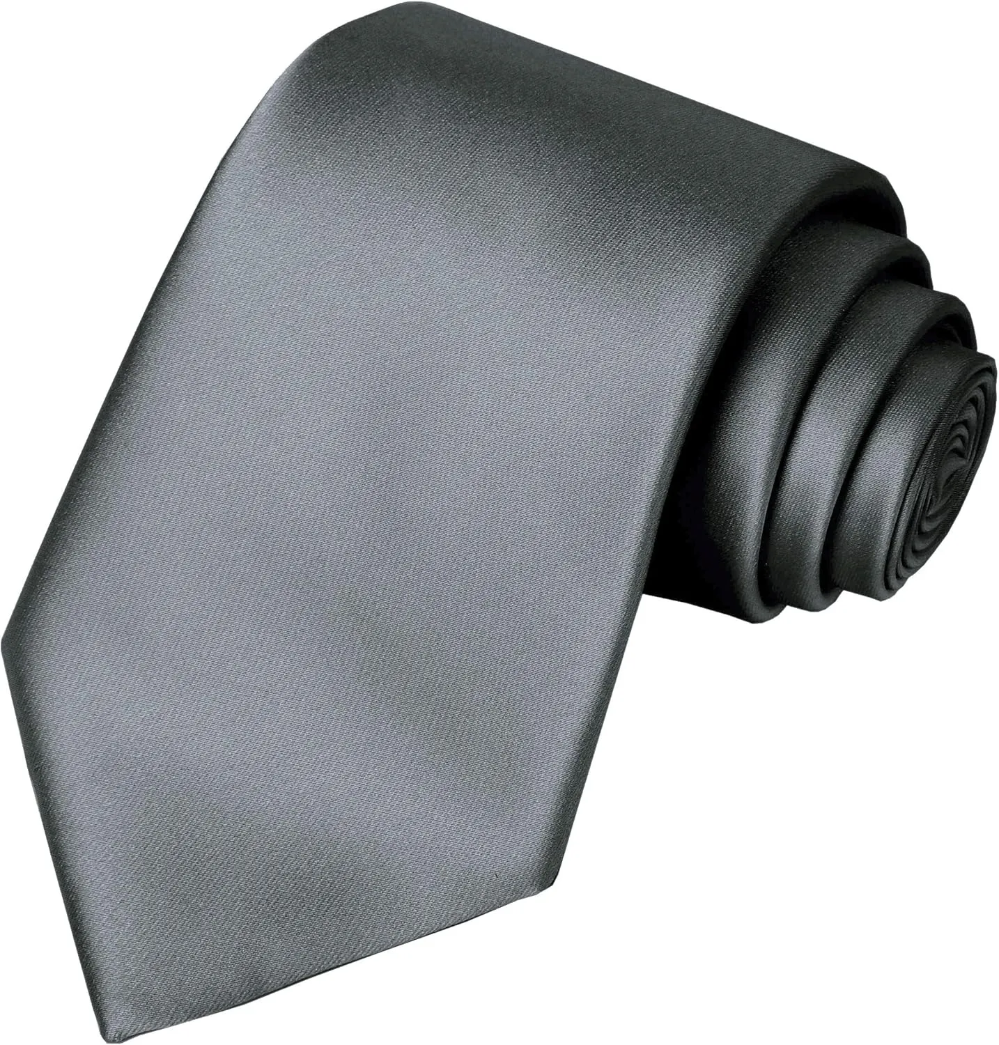 KissTies 63'' XL Tie Mens Extra Long Solid Satin Necktie For Big And Tall Men