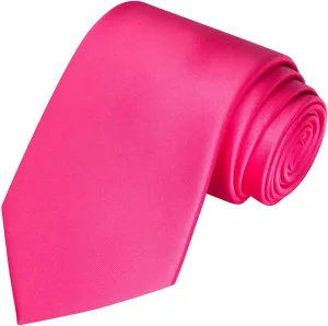 KissTies 63'' XL Tie Mens Extra Long Solid Satin Necktie For Big And Tall Men