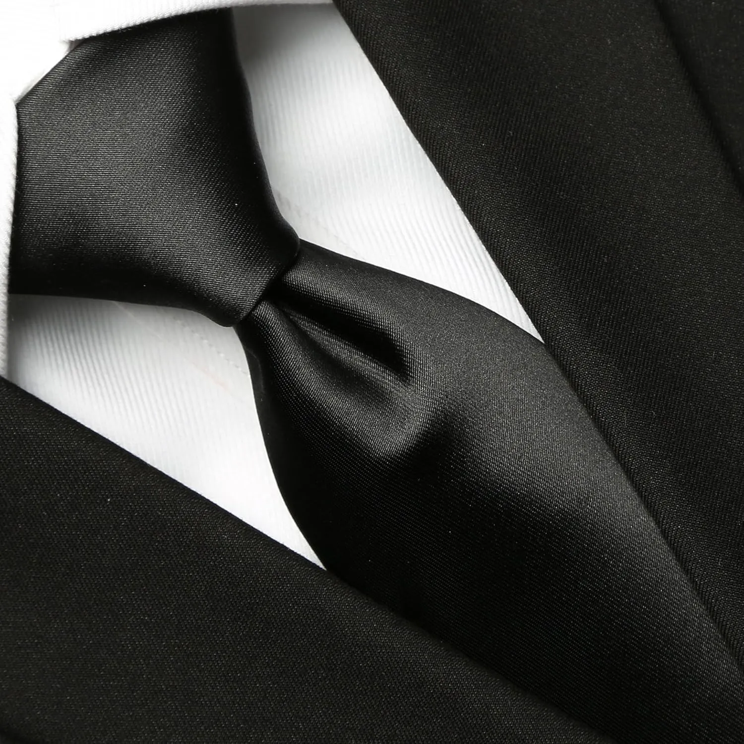 KissTies 63'' XL Tie Mens Extra Long Solid Satin Necktie For Big And Tall Men