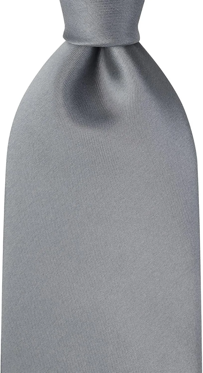 KissTies 63'' XL Tie Mens Extra Long Solid Satin Necktie For Big And Tall Men