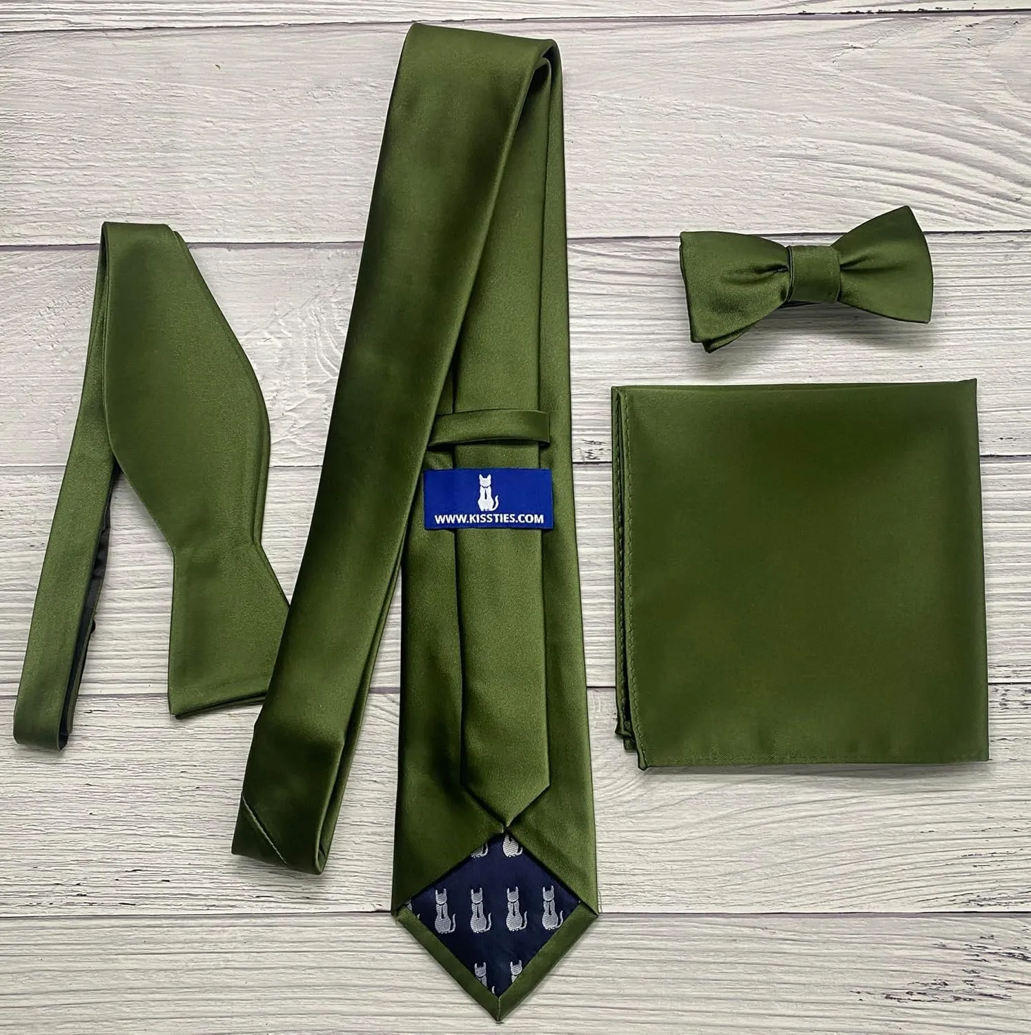 KissTies Boys Tie Satin Necktie For Teens Ties   Gift Box
