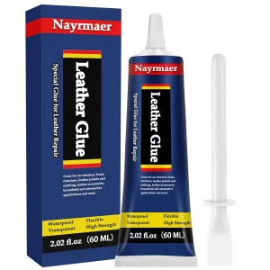 Leather Glue, Special Fabric Glue Permanent Clear Washable for Bonding Leather and Different Materials