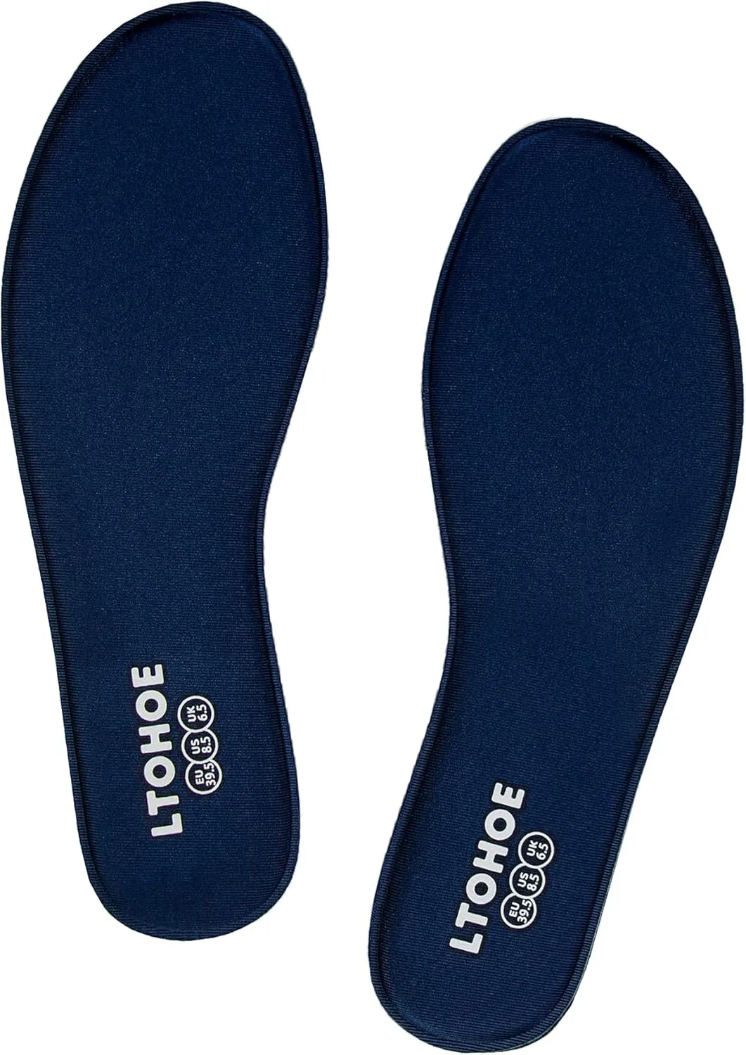 Memory Foam Insoles for Women, Replacement Shoe Inserts for Work Boot, Running Shoes, Hiking Shoes, Sneaker, Cushion Shoe Insoles Shock Absorbing for Foot Pain Relief, Comfort Inner Soles Navy US 8