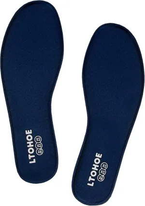 Memory Foam Insoles for Women, Replacement Shoe Inserts for Work Boot, Running Shoes, Hiking Shoes, Sneaker, Cushion Shoe Insoles Shock Absorbing for Foot Pain Relief, Comfort Inner Soles Navy US 8