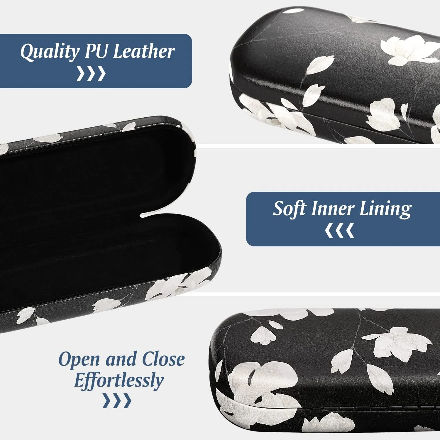 MoKo Hard Glasses Case, Sunglasses Case Eyeglass Case