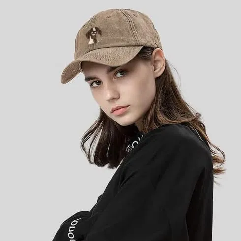 Negi Denim Hat for Men Women Washed Distressed Adjustable Dad Hats Baseball Cap Vintage Unconstructed Plain Cap Unisex Fit