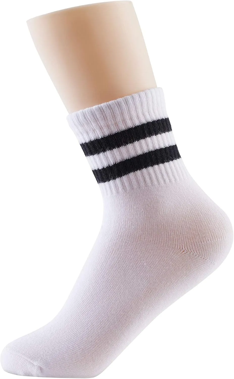 Oohmy Boys Socks 12 Packs Fit for 2-12 Years Old Boys and Girls Cotton Athletic Ankle Socks for Toddler Kids and Big Kids