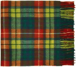 Oxfords Cashmere 100% Lambswool Tartan Plaid Scarf