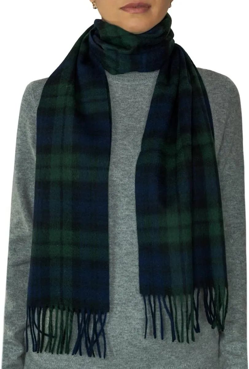 Oxfords Cashmere 100% Lambswool Tartan Plaid Scarf